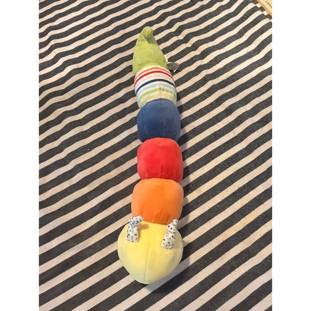Baby GUND Tinkle Crinkle Caterpillar Plush Activity Toy Multi-Color 6061467